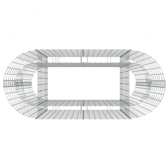 Gabiono lovelis, 120x50x100cm, galvanizuota geležis, aukštas