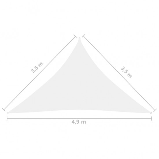 Uždanga nuo saulės, balta, 3,5x3,5x4,9m, oksfordo audinys