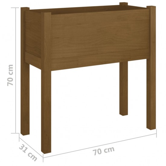 Sodo lovelis, medaus rudas, 70x31x70cm, pušies masyvas