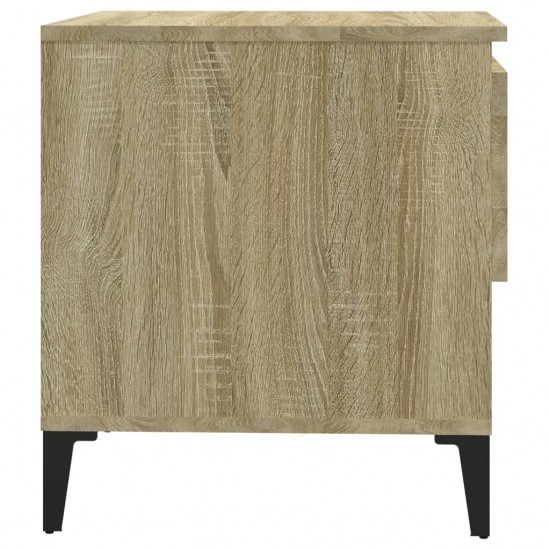 Šoniniai staliukai, 2vnt., ąžuolo, 50x46x50cm, apdirbta mediena