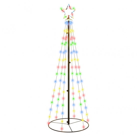 Kalėdų eglutė, 70x180cm, kūgio formos, 108 spalvotos LED