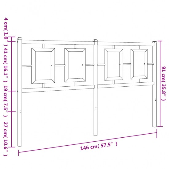 Galvūgalis su LED, juodos spalvos, 83x16x78/88cm, aksomas