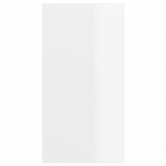 Sieninė TV spintelė, ypač balta, 37x37x72 cm, MDP