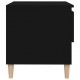 Naktinis staliukas, juodas, 50x46x50cm, apdirbta mediena