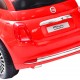 Elektrinis vaikiškas automobilis Fiat 500, raudonos spalvos