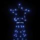 Kalėdų eglutė su metaliniu stulpu, 3m, 500 mėlynų LED lempučių