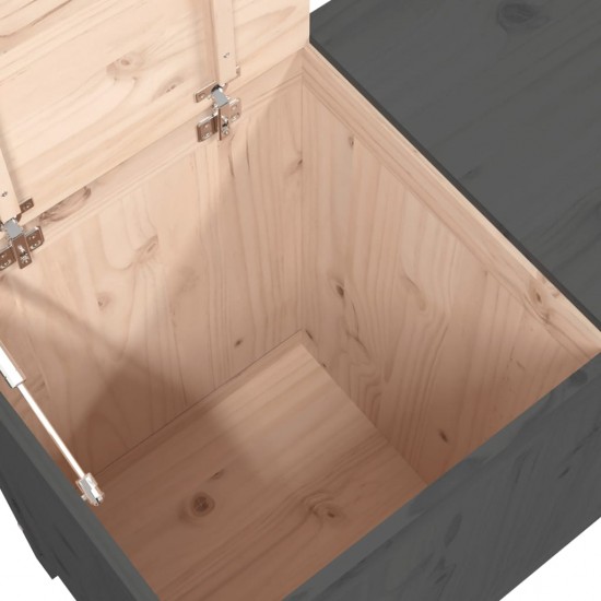 Skalbinių dėžė, pilka, 88,5x44x76cm, pušies medienos masyvas