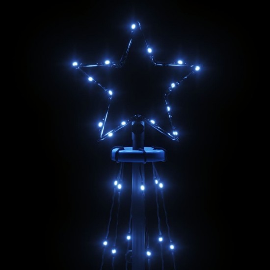 Kalėdų eglutė, 70x180cm, kūgio formos, 108 mėlynos LED