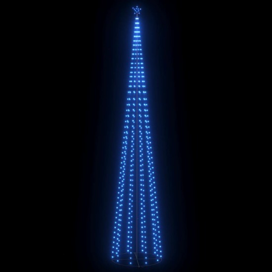 Kalėdų eglutė, 160x500cm, kūgio formos, 752 mėlynos LED
