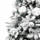 Kalėdų eglutė su sniegu/LED/kankorėžiais, 195cm, PVC ir PE