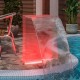 Baseino fontanas su įvairių spalvų LED, 51cm, akrilas