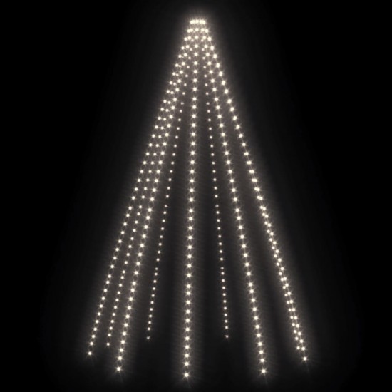 Kalėdų eglutės girlianda su 400 šaltų baltų LED lempučių, 400cm