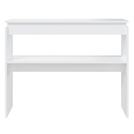 Konsolinis staliukas, baltos spalvos, 102x30x80cm, MDP