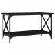 Kavos staliukas, juodas, 80x45x45cm, apdirbta mediena/geležis