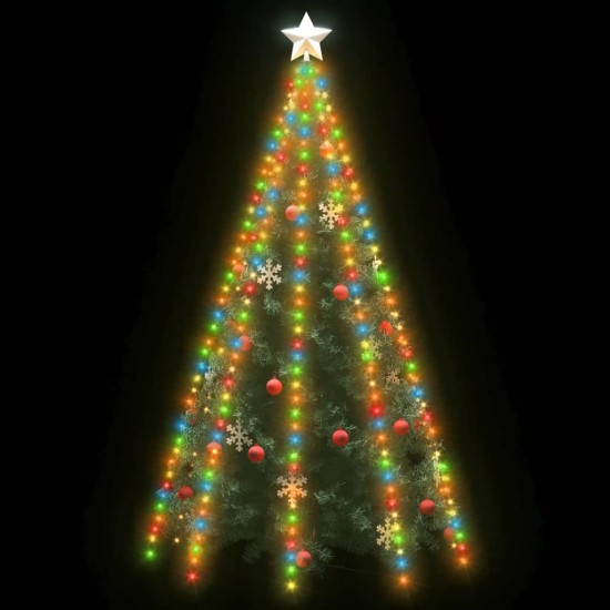 Kalėdų eglutės girlianda su 400 spalvotų LED lempučių, 400cm