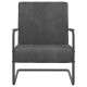 Gembinė kėdė, tamsiai pilkos spalvos, aksomas