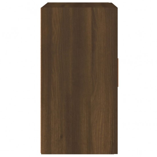 Sieninė spintelė, ruda ąžuolo, 60x30x60cm, apdirbta mediena