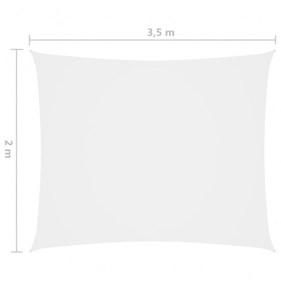 Uždanga nuo saulės, balta, 2x3,5m, oksfordo audinys, stačiakampė