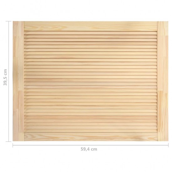 Žaliuzinės durelės, 39,5x59,4cm, pušies medienos masyvas