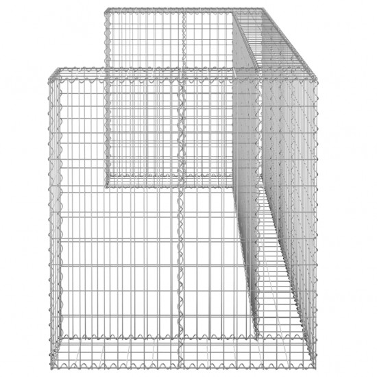 Gabiono siena konteineriams, 254x100x110cm, plienas