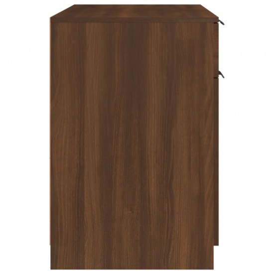 Rašomasis stalas, rudos ąžuolo spalvos, 100x50x75cm, mediena