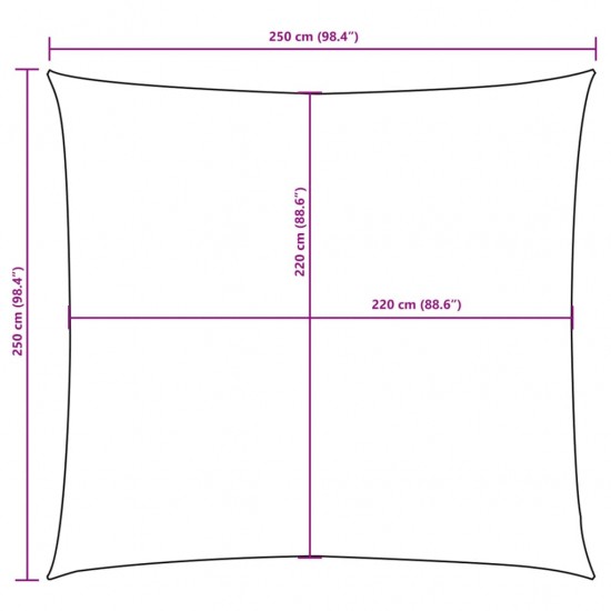 Uždanga nuo saulės, kreminė, 2,5x2,5m, oksfordo audinys