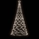 Kalėdų eglutė su metaliniu stulpu, 3m, 500 šaltų baltų LED