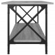 Kavos staliukas, pilkas ąžuolo, 100x45x45cm, mediena ir geležis