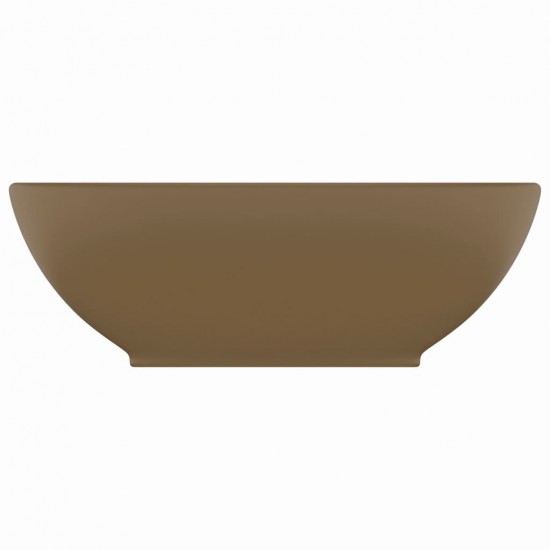 Prabangus praustuvas, matinis kreminis, 40x33cm, keramika