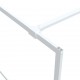 Dušo sienelė, baltos spalvos, 80x195cm, skaidrus ESG stiklas