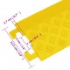 Kabelių apsaugos, 2vnt., geltonos spalvos, 98,5cm