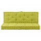 Grindų/paletės pagalvėlės, 2vnt., žalios spalvos, medvilnė