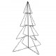 Kalėdinė eglutė, 115x150cm, kūgio formos, 240 LED lempučių