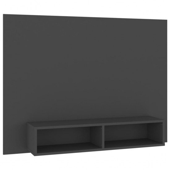 Sieninė televizoriaus spintelė, pilka, 120x23,5x90cm, MDP