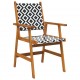 Sodo kėdės, 4vnt., akacijos medienos masyvas (2x316249)