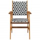 Sodo kėdės, 4vnt., akacijos medienos masyvas (2x316249)
