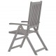 Atlošiamos sodo kėdės, 6vnt., pilkos spalvos, akacijos masyvas