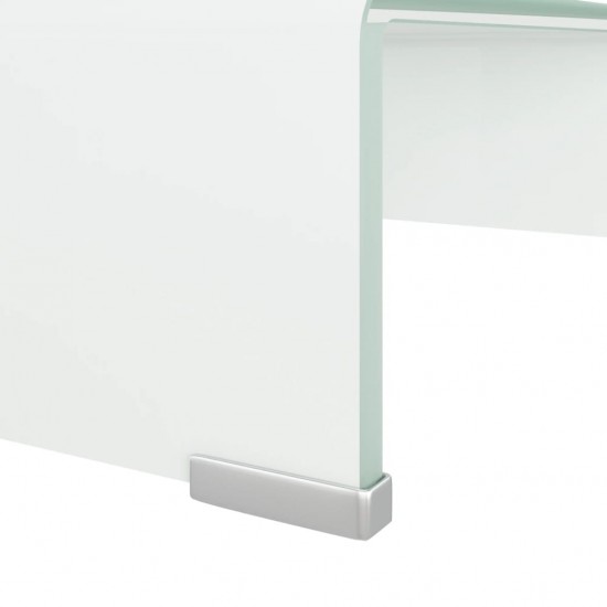 TV stovas/monitoriaus pakyla, žalias, 40x25x11cm, stiklas