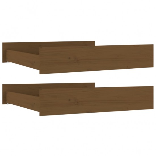 Stalčiai po lova, 2vnt., medaus rudi, pušies medienos masyvas