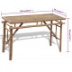 Alaus stalas su 2 suoliukais, 100cm, bambuko mediena