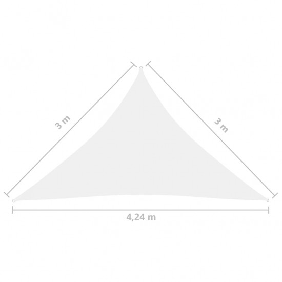 Uždanga nuo saulės, balta, 3x3x4,24m, oksfordo audinys