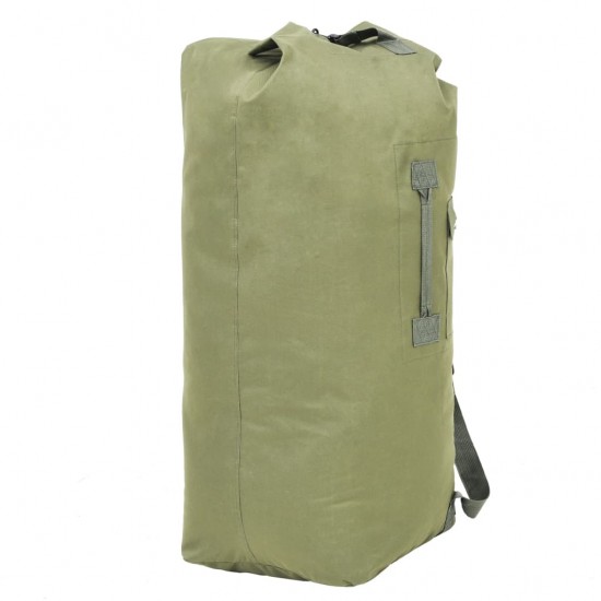Militaristinio stiliaus daiktų krepšys, 85l, alyv. žal. sp.