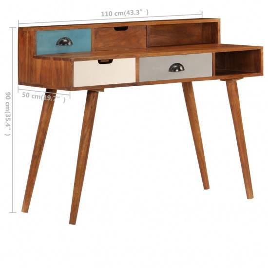 Rašomasis stalas, 110x50x90cm, akacijos medienos masyvas