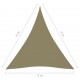 Uždanga nuo saulės, kreminė, 3x4x5m, oksfordo audinys, trikampė