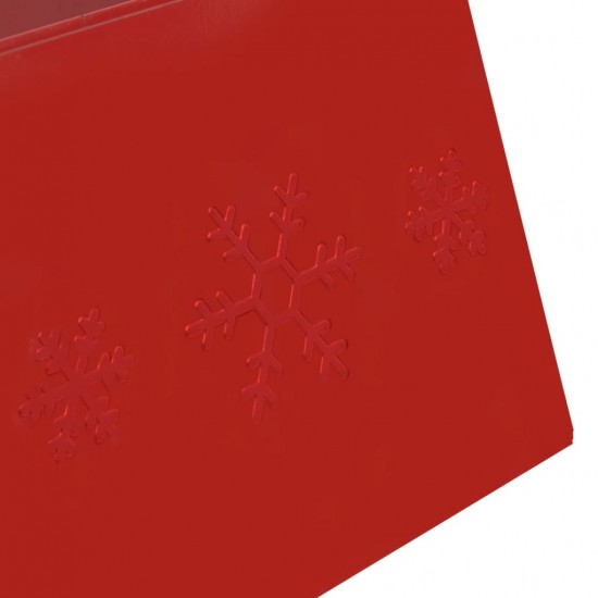 Kalėdų eglutės stovo apvadas, raudonas, skersmuo 68x25cm