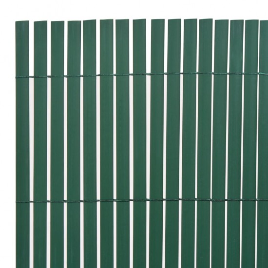 Dvipusė sodo tvora, žalia, 90x300cm, PVC