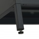 Televizoriaus spintelė, juoda, 105x35x52cm, plienas ir stiklas
