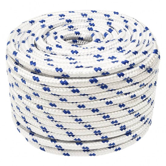 Valties virvė, baltos spalvos, 12mm, 25m, polipropilenas
