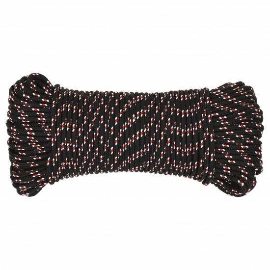 Valties virvė, juodos spalvos, 3mm, 250m, polipropilenas