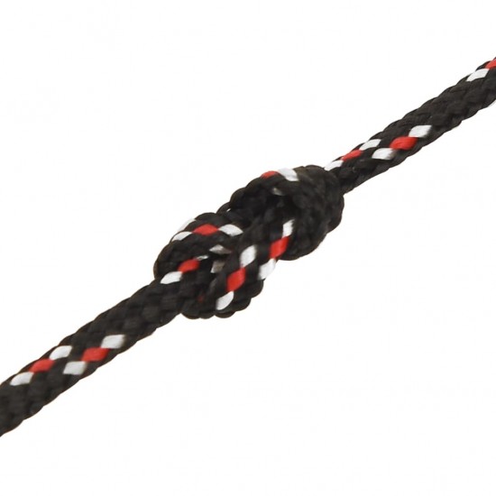 Valties virvė, juodos spalvos, 2mm, 500m, polipropilenas
